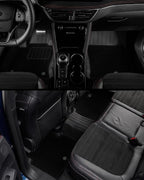 3W Floor Mats & Carpets (1st and 2nd Rows) Fit for Ford Bronco Sport 2021-2025 All Weather TPE Car Accessories Custom Fit Full Set Ford Bronco Sport Car Mats (Not for Bronco & Rubberized Floor)