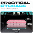 Trunk Organizer For SUV Car Trunk Organizer, Foldable Storage, Car Accessories for Women Men, Collapsible Bag, 600D Oxford, Non Slip Bottom, Straps, Soft Cover (85L)