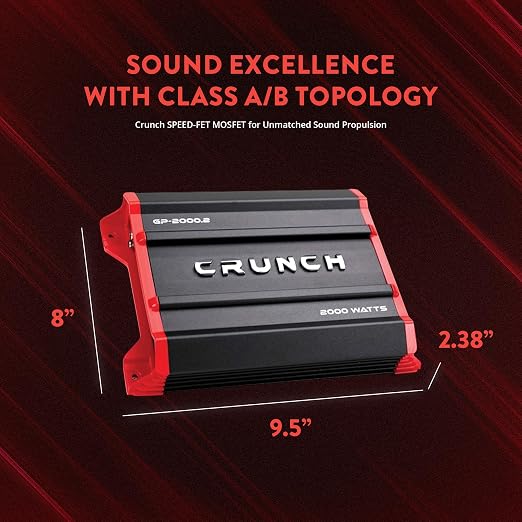 Ground Pounder GP-2000.2 2000 Watt 2 Channel Amplifier
