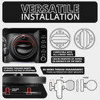 Tackform LINK Vent Phone Mount Compatible with 2016-2023 Toyota Tacoma and 2014-2021 Toyota Tundra | Aluminum | Zero Slip, Anti-Scratch | Universal Holder Compatible with iPhone, Galaxy, More | Purple