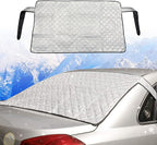 Pack-1 Rear Windshield Snow Cover, Back Window Frost Cover Offers Complete Protection from Snow, Ice and Other Winter Debris, Fits for Most SUVs/Vans (Silver#XD006/55"*31.5")