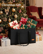 Extra Large Utility Tote Bag - Standing Reusable Grocery Bag with Handle, Collapsible Storage for Shopping, Beach