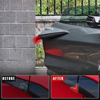 Car Door Edge Guards,Car Door Corner Protector Pads Compatible with Corvette C8 Stingray Z06 Z51 2020 2021 2022 2023 2024,Door Middle Protrusion,V-Shaped Anti-Collision,Red