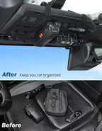 Sun Visor Organizer Compatible with 2018-2026 Wrangler JL & 2020-2026 Gladiator JT, Tactical Rigid Molle Panel Sun Visor Storage, Tactical Gear Rack