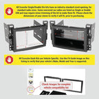 GM0516DDCS Double DIN Radio Install Dash Kit Compatible with Select 2004-21 Buick, Chevrolet, GMC, Hummer, Pontiac, Saturn and Suzuki Vehicles - Complete Car Stereo Installation Interface Kit