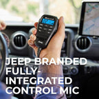 Midland - MXT275 Jeep Branded MicroMobile GMRS Radio - 15 Watts Two-Way Radio with Integrated Control Microphone - Overland Tractors Detachable External Magnetic Mount Antenna - 8 Repeater Channels