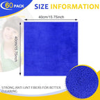 Microfiber Cleaning Cloths for Cars 16 x 16 Inch Ultra Absorbent Car Towels Drying Reusable Cleaning Supplies House Kitchen Window Microfiber Towel(Blue, Gray, Yellow,60 Pcs)