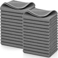 30 Pcs Premium Waffle Weave Cleaning Cloths 12"x12" Reusable Absorbent Towels, Lint Free Streak Free Rags for Car, Kitchen, Glass, Window