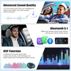 4+64G 8-Core Qualcomm Android 15 Car Stereo for Ford Fusion Mondeo 2013-2019 with Wireless Carplay, 9'' Touchscreen Car Radio with WiFi Mirror Link GPS Bluetooth 5.1 FM RDS DSP EQ SWC