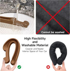 Car Seat Gap Filler Set of 2, 3IN1 Seat Side Gap Filler Plug with Storage Slot & Hook Function, Soft Foam Universal Fit Car SUV Truck Fill Gap Between Seats Console Organizer（Narrow Mocha Brown ）