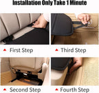 Premium Car Seat Cushion, Driver Cushion with Comfort Memory Foam & Non-Slip Rubber Bottom, Car Seat Pad Works with 95% of Vehicles and Office Chair or Home (Black)