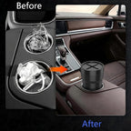 FIOTOK Car Trash Can with Lid, Mini Auto Garbage Can Leakproof Vehicle Trash Bin Fits Cup Holder in Console or Door for Automotive Car, Home, Office, Kitchen, Dinning Room 2 Packs