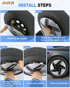 Hubcap Wheel Covers Hub Caps 16 Inch Set of 4 White Universal Wheel Rim Cover R16 Stylish Car Decor Wheel Covers for Toyota Camry Nissan Mazda (White, 16 inch)