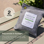 Air Purifying Bag 200g (3 Pack) HGTV Editor's Pick | Premium Bamboo Charcoal Odor Absorber for Home & Car | Closet Odor Eliminator & Car Air Freshener | Long Lasting Charcoal Bags
