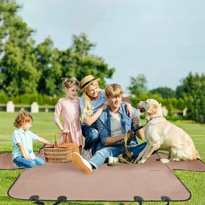 Back Seat Pet Cover for Dogs, 2026 Upgraded 600D Heavy Duty Waterproof & Scratch-Resistant Dog Hammock for Car, Car Cover for Dogs with Sedan, Trucks and SUVs, Standard, Khaki