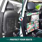Kick Mats Backseat Protector with Anti Kick Design Offering Safety and Space for Backseat Essentials