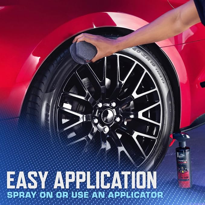Podium Series Hybrid Ceramic High Gloss Tire Shine Spray, 16 fl oz, Long-Lasting Car Tire Shine Developed in Collaboration With Oracle Red Bull Racing