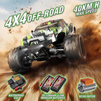 1:18 All Terrain RC Car for Adults & Boys (HS18-05), 4WD Off-Road RC Truck High Speed Fast 40+ KPH, 4X4 Waterproof Remote Control Car with 2 Rechargeable Batteries
