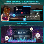 Car Radio Stereo for Honda Civic 2012 2013 2014 2015 | 4G+64G Android,with Wireless Carpaly & Android Auto,9 Inch Touch Screen, GPS Navigation,Bluetooth 5.2,FM Radio,Backup Camera