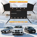 Car Windshield Snow Ice Cover with Side Mirror Covers, Windshield Snow Ice Cover with Magnetic Edges Used for Snow Protection, Rain and Sun, Fits for Most Cars, SUV(61"x47")