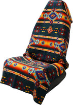 Athletic Running Towel, Full-Sized, Car Seat Cover - Performance Microfiber (Aztec Artisans & Chocolate Currency)