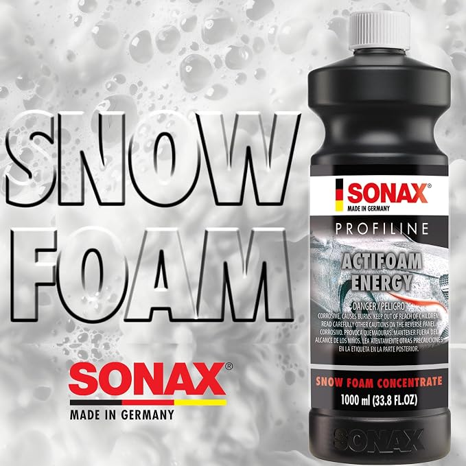 Profiline Actifoam Energy | High-Foaming Car Wash Concentrate for Foam Guns & Cannons | pH-Neutral, Safe on Wax & Coatings | Powerful Dirt Removal | Multipurpose Shampoo | 618505 | 5L
