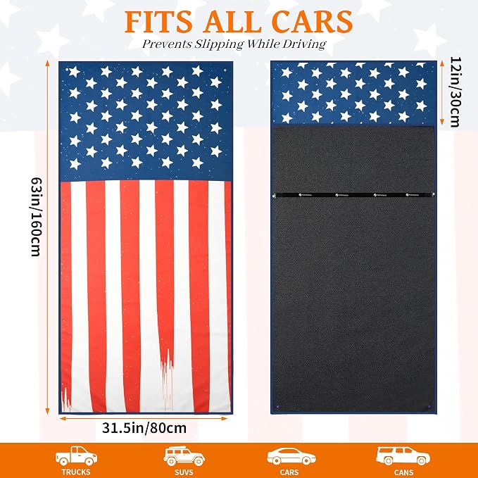 Car Seat Cover Towel for Front Seats Non-Slip with Headrest Pocket & Strap | Universal Fit for Cars Truck SUV|Car Seat Hoodie & Phocho Perfect After Gym Workout, Beach,Yoga and Running|Anti-dog Scratch