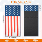 Car Seat Cover Towel for Front Seats Non-Slip with Headrest Pocket & Strap | Universal Fit for Cars Truck SUV|Car Seat Hoodie & Phocho Perfect After Gym Workout, Beach,Yoga and Running|Anti-dog Scratch