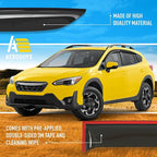 Extra Durable Window Deflectors Tape-On Window Visors Rain Guards Fit for Subaru XV Crosstrek 2018-2023, Sun Visors, Wind Vent for Shades, Exterior Car Accessories - 6pcs. AG0297