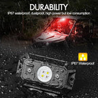 UTV Dome Light, 12v UTV LED Interior Dome Lights Universal Roll Bar Mount Led Lights Utility Roll Cage Map Light for UTV ATV Polaris Ranger RZR Can-Am SXS Golf Cart Cab - White/Red