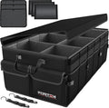 Trunk Organizer For SUV Car Trunk Organizer, Foldable Storage, Car Accessories for Women Men, Collapsible Bag, 600D Oxford, Non Slip Bottom, Straps, Soft Cover (85L)