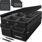 Trunk Organizer For SUV Car Trunk Organizer, Foldable Storage, Car Accessories for Women Men, Collapsible Bag, 600D Oxford, Non Slip Bottom, Straps, Soft Cover (85L)