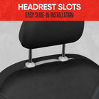 SpillGuard 2 Charcoal Gray Seat Covers for Cars & Seat Covers for Trucks - Neoprene Waterproof Car Seat Covers Front Seats Only - SUV Seat Covers Protector - Forros para Asientos de Carro