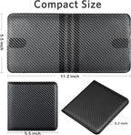 CoBak Car Registration and Insurance Holder - Small and Lightweight Vehicle Glove Box Car Organizer, Auto Truck Comparment Accessories Case for Essential Document, Driver License (Carbon Fiber Black)