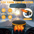 3 Pcs Portable Car Heater 12v Vehicle Heaters 2 in 1 150w Plug in Cigarette Lighter Windscreen Defogger Defroster 360° Fast Heating Cooling Fan Air Circulator for Winter Suv Rv(Yellow)