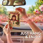 Strawberry Car Air Freshener – Hanging Freshener, Long Lasting Car Scent & Fragrance for Home or Bathroom – 3 Pack