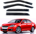 KPY Rain Guards Fit for 2006-2010 Volkswagen Jetta Sedan, Out-Channel Window Visors Vent Wind Deflectors 4PC, Car Accessories for 06-10 VW Jetta Sedan