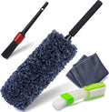 Car Duster Kit, Ultra Soft Microfiber, Lint & Scratch Free | Includes Storage Bag & Unbreakable Handle, Removes Pollen & Dust, Exterior & Interior for SUV & Home