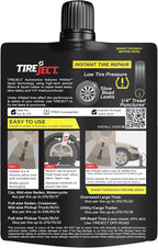 TireJect Automotive Sedan/Crossover/Truck 2-in-1 Tire Sealant & Bead Sealer Kit for tire repair of leaks and punctures