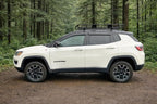 2017-2026 Tape-On Side Window Deflector Visors Compatible with Jeep Compass Smoke Tinted Rain Guards 2018 2019 2020 2021 2022 2023 2024 2025