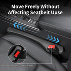 Car Seat Gap Filler, Car Accessories Interior Organizer, Between Seat Car Gap Filler Fit Sedan SUV Truck, Set of 2 Black
