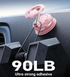 【Newest Vacuum Magnetic Phone Holder for Car Phone Holder Mount【Movable Vacuum Suction】 Magsafe Car Mount Cell Phone Holders for Your Car Accessories for Women Men for iPhone 17 16-Light Pink