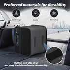 Trunk Organizer for Car - Collapsible Split Trunk Storage with Reinforced Handles, SUV Trunk Organizers for Grocery Cargo(Black, 2Pack)