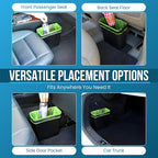 Car Trash Can for Car, Leakproof Garbage Bin with Mat Clip, Black