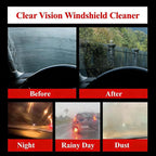 3-Pack Clear Vision Windshield Cleaner Automotive Oil Film Cleaning Brush Windshield Cleaner Tool for Car Windows Glass Clear Vision Glass Cleaner with Anti-Rain & Anti-Fog Coating