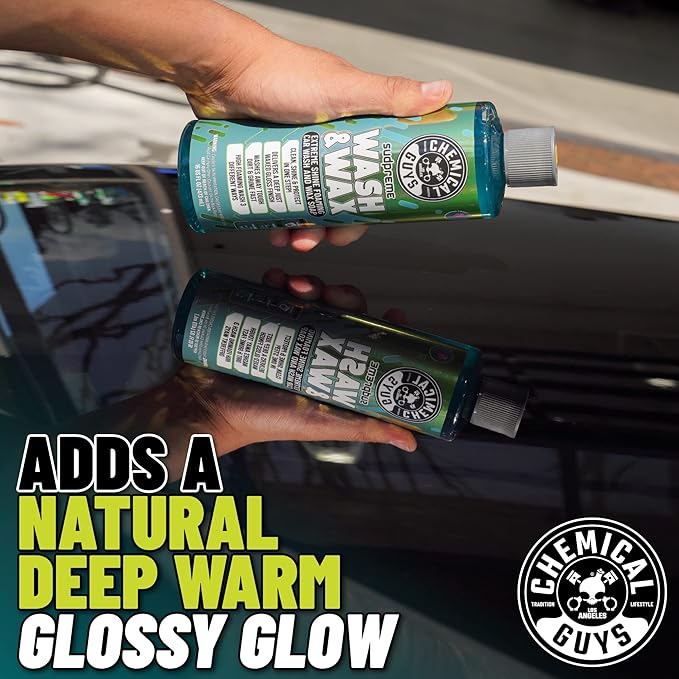 Sudpreme Wash & Wax 128 oz High Suds Foaming Car Wash Soap with Carnauba Wax Shine, Deep Gloss Finish & Surface Protection Safe for Paint, Chrome & Plastic