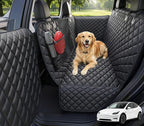 Dog Car Seat Cover for Tesla Model Y & Juniper (2025+) with Door Protectors, Waterproof Seat Cover Hammock 600D Heavy Duty Scratch Proof Nonslip Durable Soft Back Seat Covers