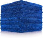 Creature Edgeless Auto Detailing Towels (10-Pack) Professional 70/30 Blend, Dual-Pile Plush Microfiber, Buffing & Polishing, 420gsm, 16in x 16in, Royal Blue