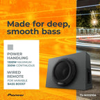 TS-WX1210A 12” Subwoofer – 1300W Max, Built-in Amp for Easy Bass Upgrade, Enclosure Included, Amp Included, High-Level Input, Works with Most Factory or aftermarket radios