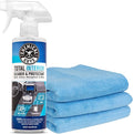 Total Interior Cleaner and Protectant, 16 Fl Oz + 3 Pack of Microfiber Towels (Safe for Cars, Trucks, SUVs, Jeeps, Motorcycles, RVs & More)